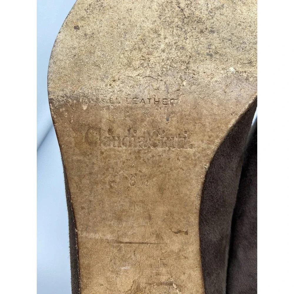 Bob Ellis Shoes Women 8.5 Vintage Claudia City All Leather Buckle Italy Heel‎